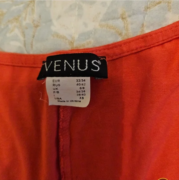 Elegant Orange Long Wrap Dress - Picture 8 of 9